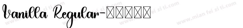 Vanilla Regular字体转换